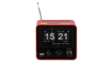 Elac RD100 DAB+ Uhrenradio, rot