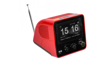 Preview: Elac RD100 DAB+ Uhrenradio, rot