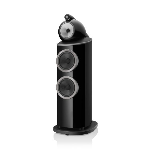 B&W Nautilus 802 D4, schwarz hochglanz