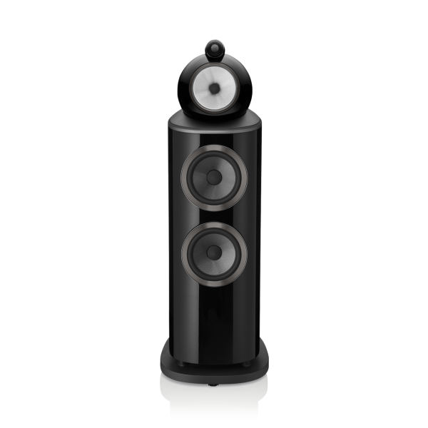 B&W Nautilus 802 D4, schwarz hochglanz