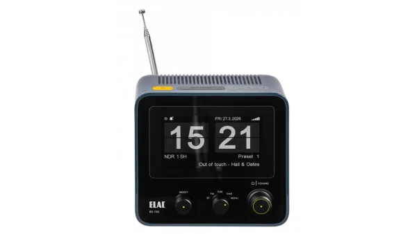 Elac RD100 DAB+ Uhrenradio, grau