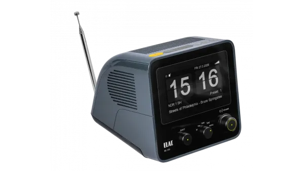 Elac RD100 DAB+ Uhrenradio, grau