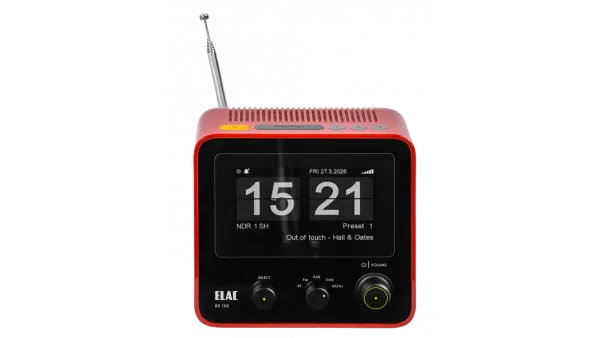 Elac RD100 DAB+ Uhrenradio, rot