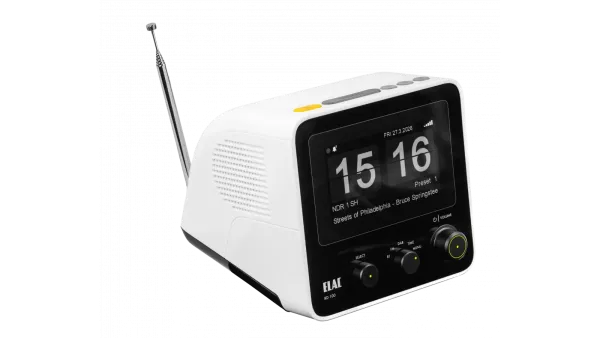 Elac RD100 DAB+ Uhrenradio, weiss