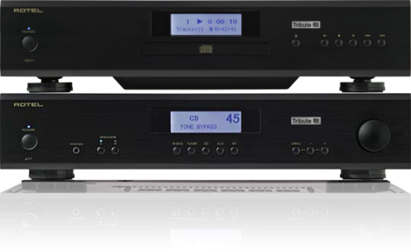 Rotel A11 Tribute + CD11 Tribute Set, schwarz